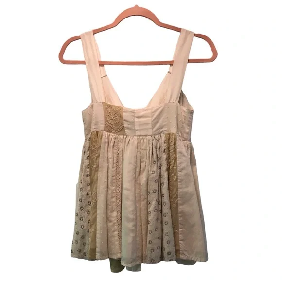 Anthropologie Lithe Silk Bow V-Neck Sleeveless Boho blouse - Picture 4 of 10